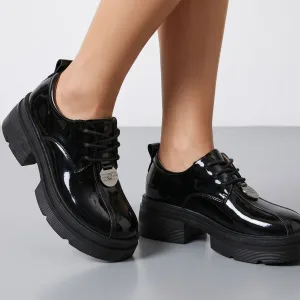 Black Oxford Shoes for Women