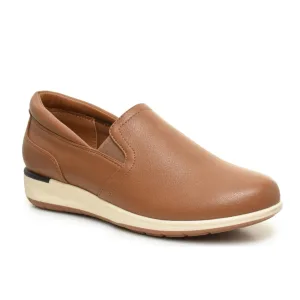 Brown Soft Leather Loafers For Men